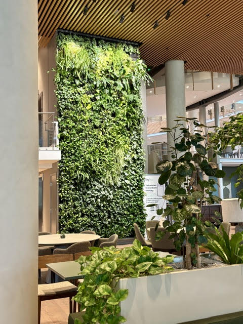 Plantevegg i atrium